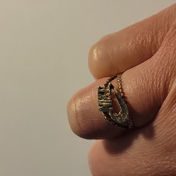 Nike Gold Filigree Ring Vintage - Picture 8 of 14